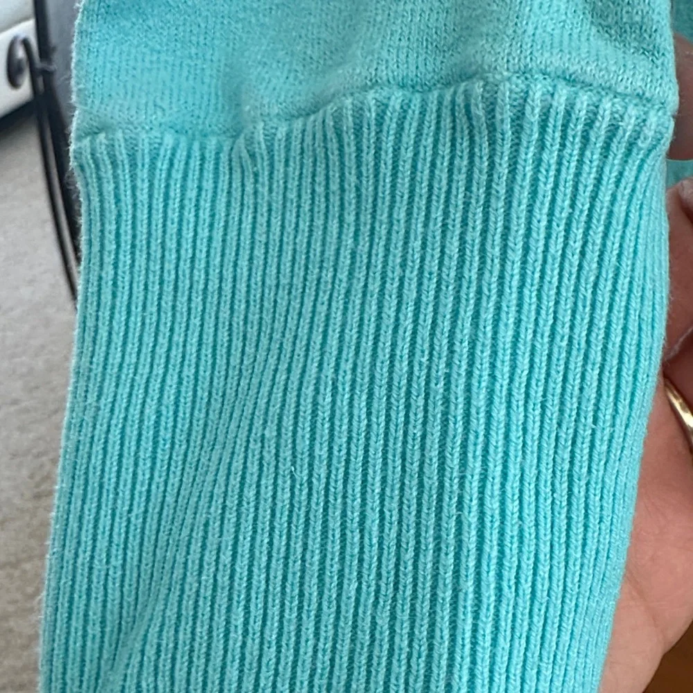 Lilly Pulitzer Turquoise Crew Neck Sweater - Picture 5 of 6